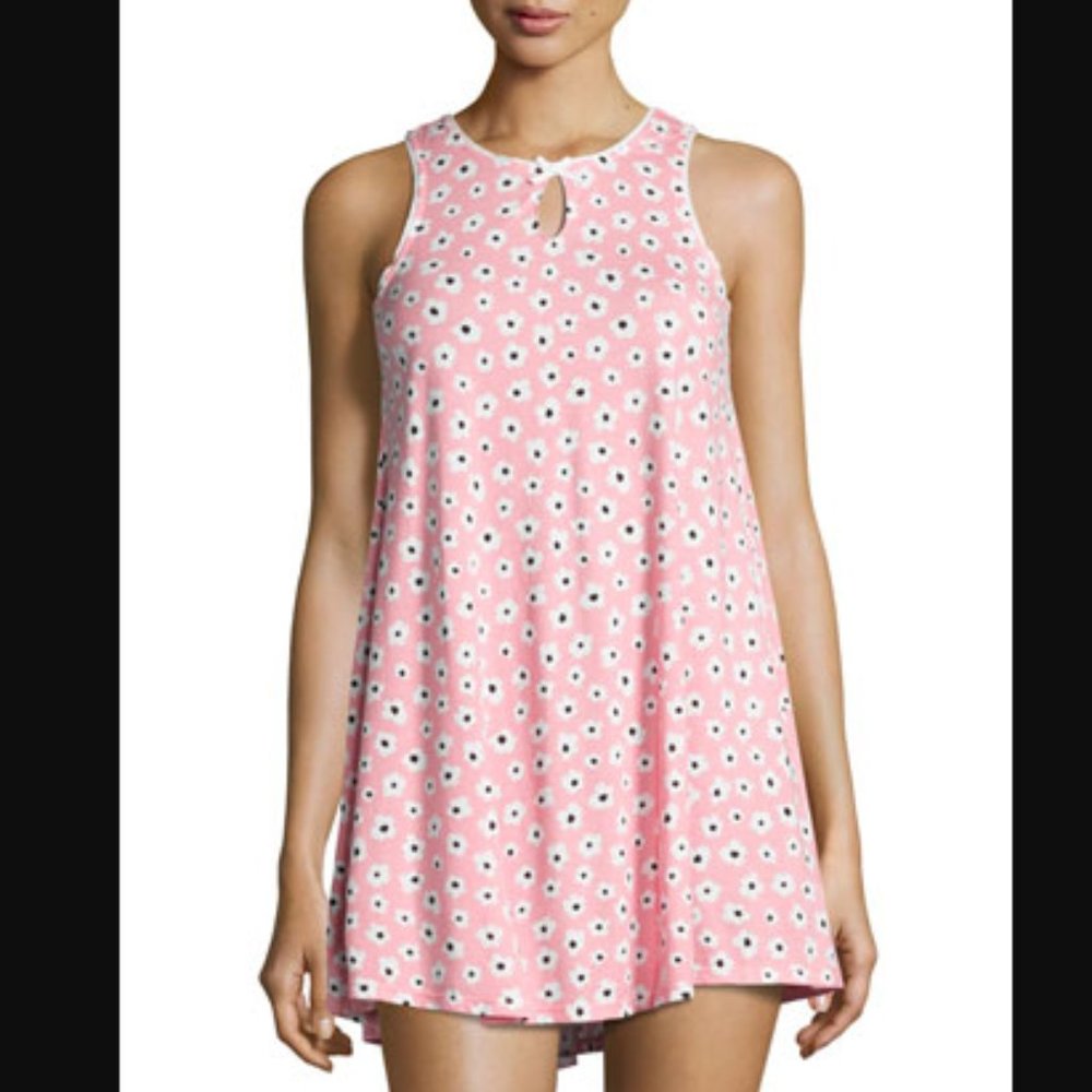 Kate Spade New York Pink Floral Keyhole Chemise Pajama Dress S - Picture 2 of 8